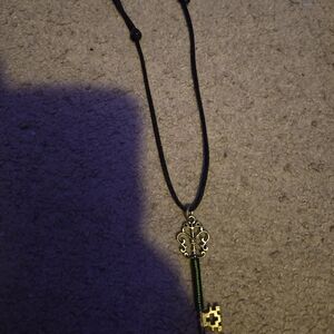 Green Key Adjustable Pendant Necklace